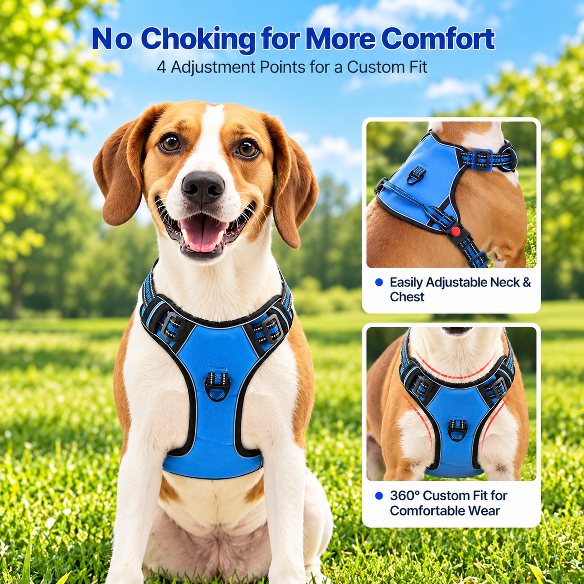 Adjustable No-Pull Dog Harness