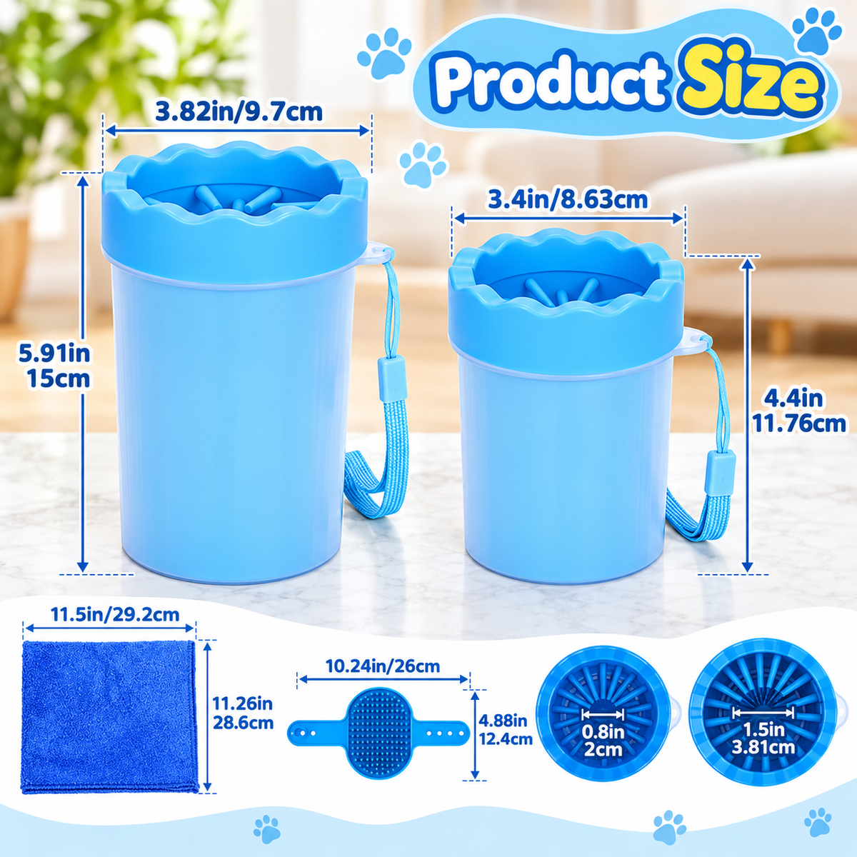 Portable Dog Paw Cleaner Cup