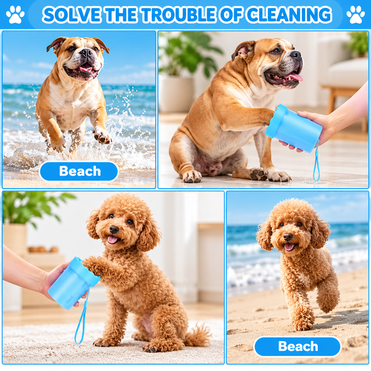Portable Dog Paw Cleaner Cup
