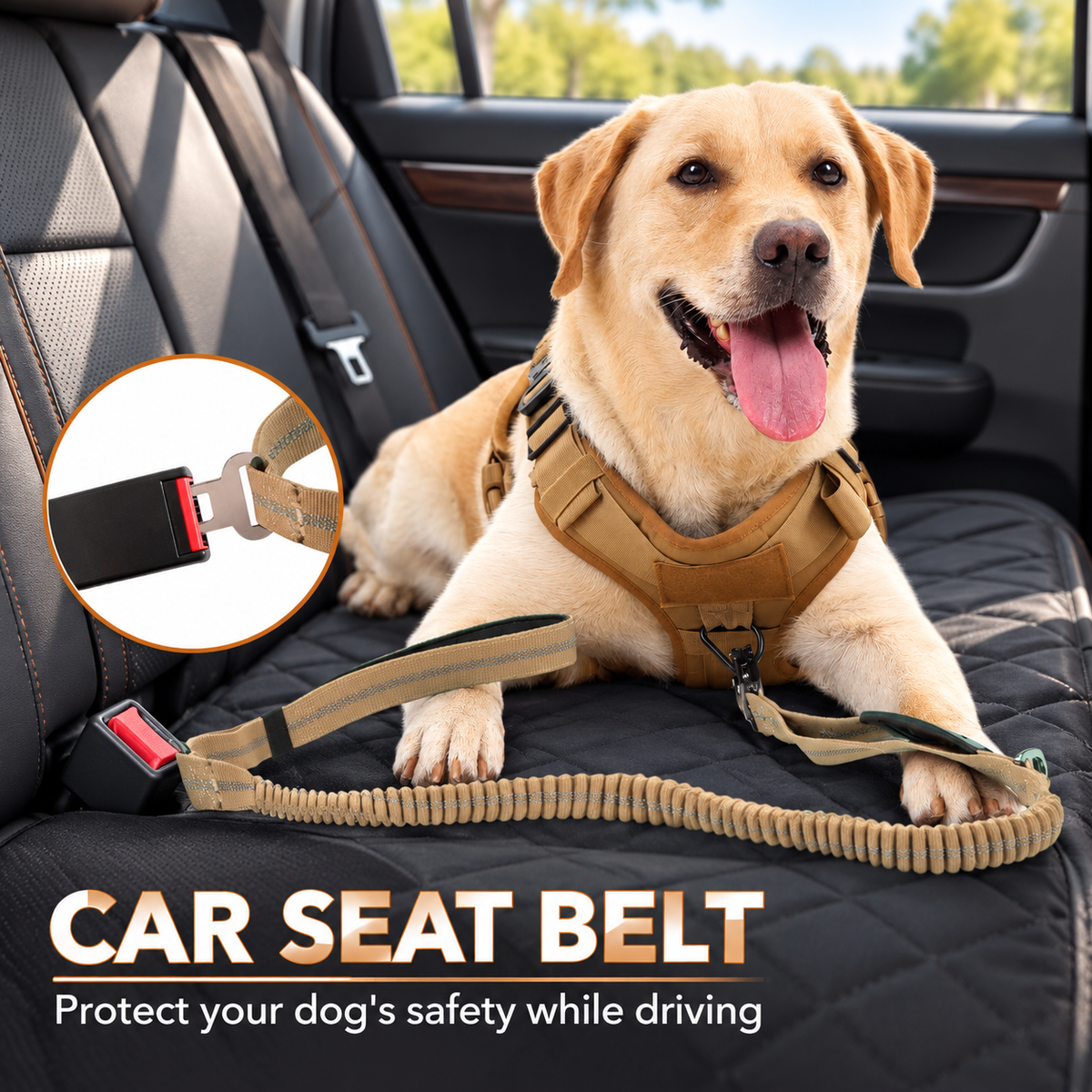 Tactical Shock Absorbing Bungee Dog Leash